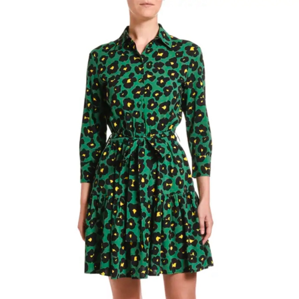 NWT La Double J Animal Print Short Bellini Dress Size Medium